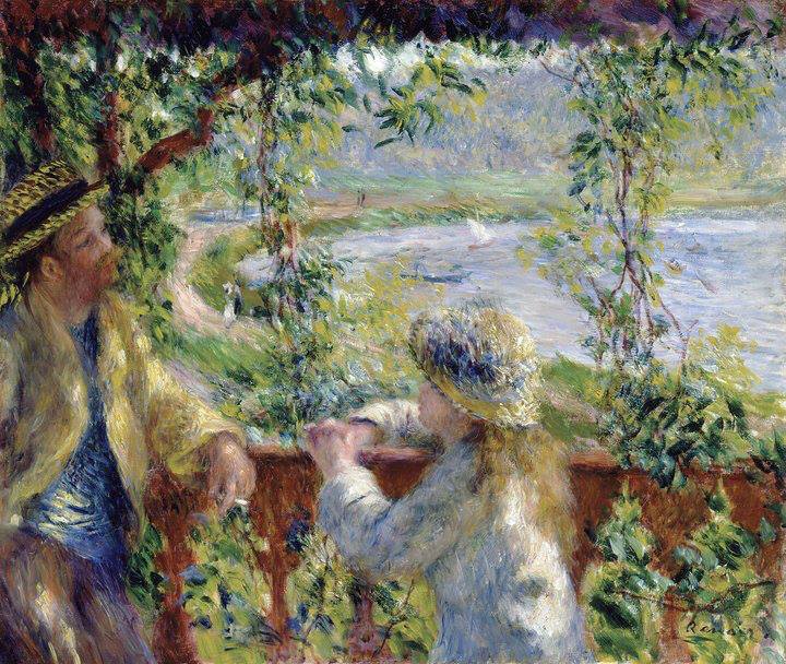 Pierre-Auguste Renoir. Près du lac. 1880. Domaine public. Musée d'Orsay, Paris, France