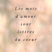 LES MOTS D'AMOUR