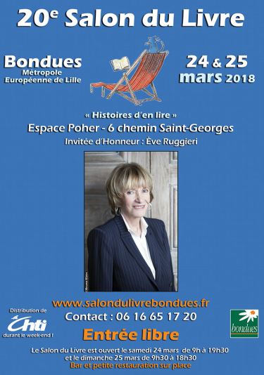 Affiche salon du livre de Bondues 2018