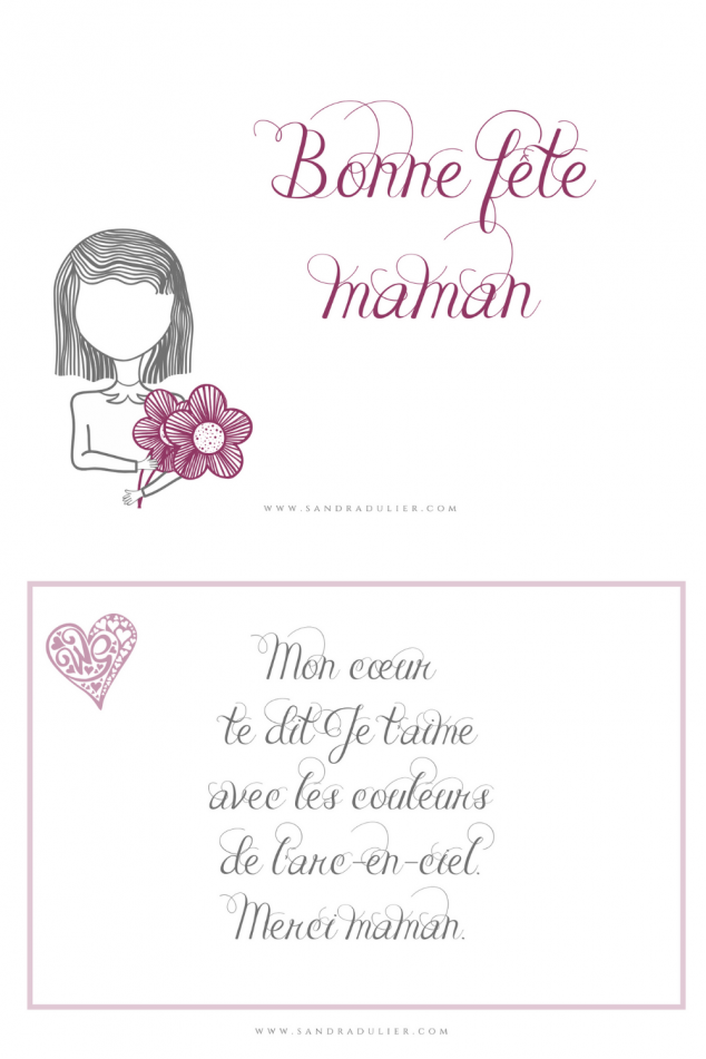 Pdf Imprimable Cartes Postales Fete Des Meres