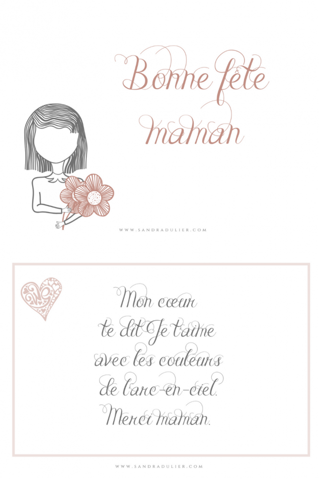 Carte fete des meres taupe