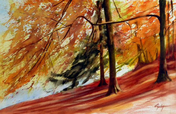 Dans les bois du Château du Pont d'Oye d'Adyne Gohy sur  le réseau Arts et Lettres