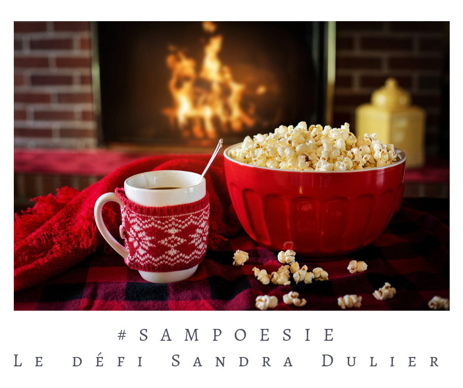 Que vous inspire cette photo ? A vos poèmes #Sampoésie. #feu #hygge #noël #popcorn #rouge # #cosy #lifestyle #écrire