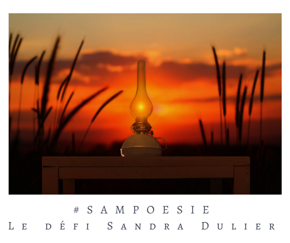 Que vous inspire cette photo ? A vos poèmes #Sampoésie. #lampe #soir #été #paysage #crépuscule #poésie