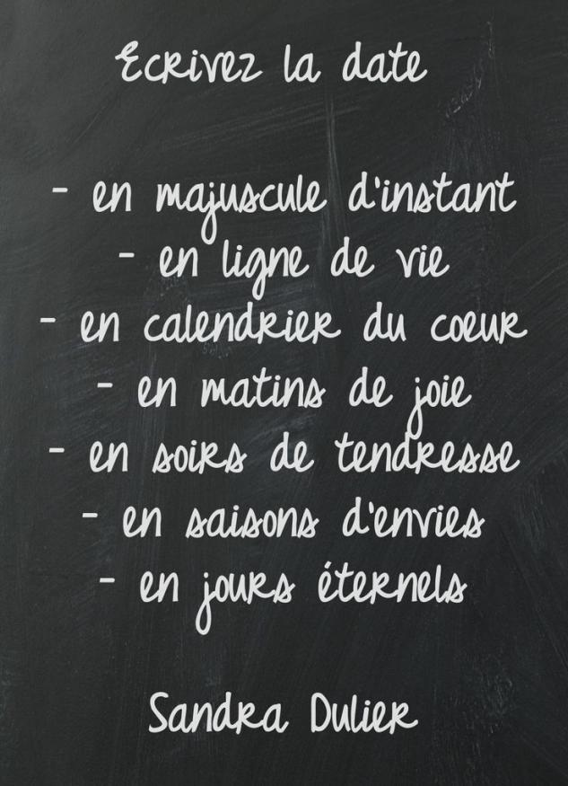 Ecrire date vie