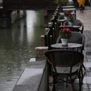 Pluie cafe terrasse