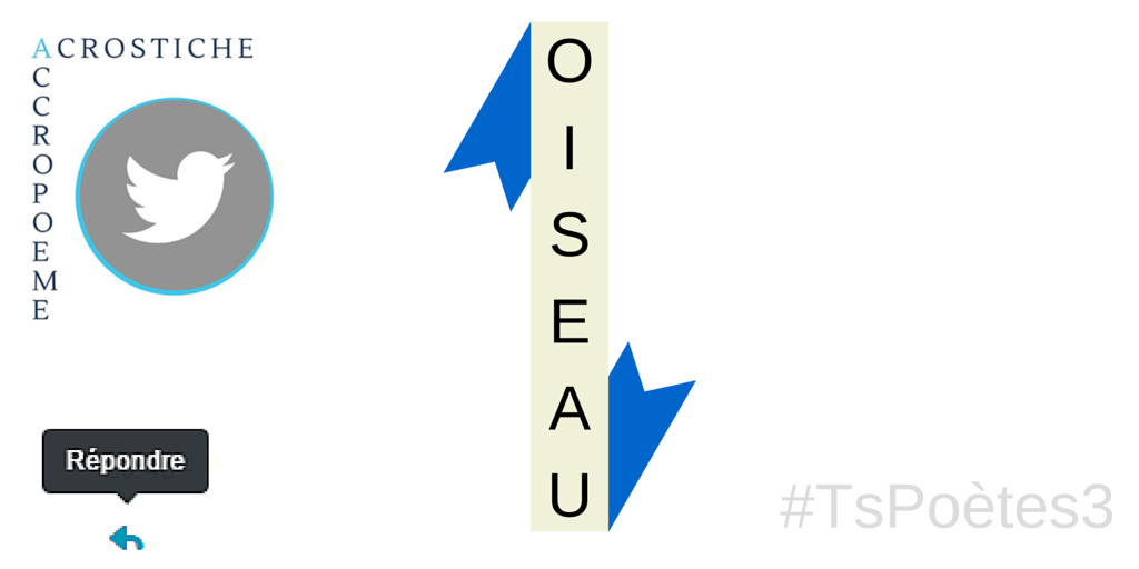 Twitter #Tspoètes3 : acrostiches 